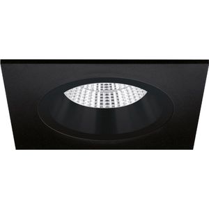 Milano - Inbouwspot Zwart Vierkant - Verdiept - 1 Lichtpunt - 93x93mm