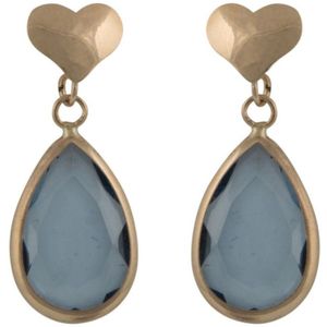 Cataleya Earrings Heart Blue