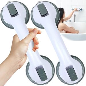 Handgreep douche - 2 stuks douchegreep met zuignap en snelle ontgrendeling - voor badkamer zwangere vrouwen kinderen senioren handgreep met zuignap