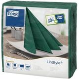 Tork LinStyle® servet 39x39cm 1/4-vouw mountain pine green 12x50