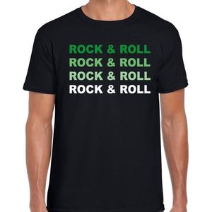 Rock and roll feest t-shirt zwart voor heren -  50s / fifties / kleding / shirt / outfit XXL