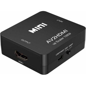 Tulp naar HDMI Converter - AV / Composiet RCA To HDMI Audio Video Kabel Adapter - Zwart