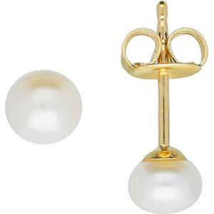 Glow 206.0304.50 - Oorknoppen - Goud - Goudkleurig - 5mm