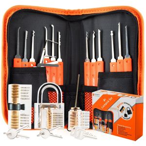 Happy Goods Lockpick Set Beginners & Professional - 32 Delige Lockpicking Set - 3x Oefenslot - Lock Pick Survival Kit - Gereedschapset