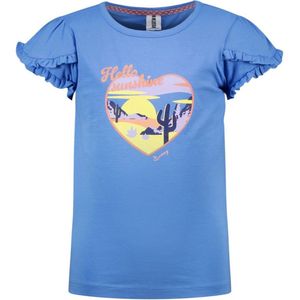 B. Nosy Y402-5450 Meisjes T-shirt - Soft Blue - Maat 146-152