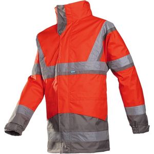 Werkjas - fluo Rood/Grijs - 401A PARKA 4-1 POWELL - 2XL