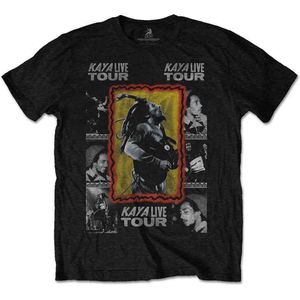 Bob Marley - Kaya Tour Heren T-shirt - met rug print - XL - Zwart