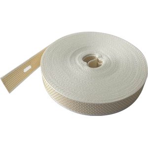 Selve optrekband 22 mm voor rolluik of zonwering - creme