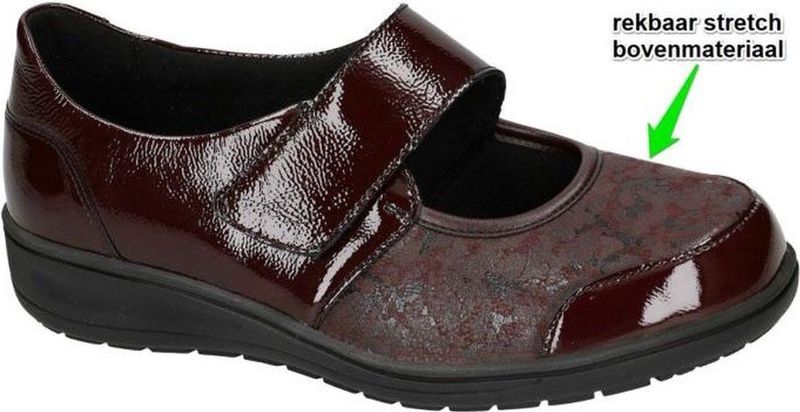 Solidus -Dames - bordeaux - ballerina's & mocassins - maat 38