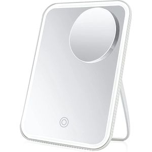 Draagbare LED Make-upspiegel met Touchscreen en Instelbare Helderheid
