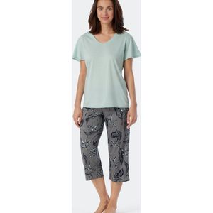 SCHIESSER Contemporary Nightwear pyjamaset - dames pyjama 3/4 modal v-hals meerkleurig - Maat: 40