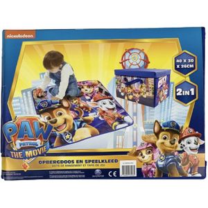 Speelkleed Opbergdoos Paw Patrol - Nicklodeon - 40 X 30 X 26 cm - 2 In 1