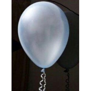 Voordeelpak 100 stuks Licht blauwe parelmoer metallic ballon 30 cm hoge kwaliteit