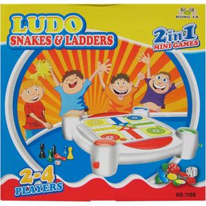 Lg-imports Ludo & Ladderspel 2-in-1 Minigames