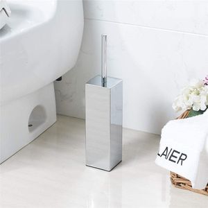 Toiletborstelhouder van roestvrij staal voor badkamer en hotel (chroom)