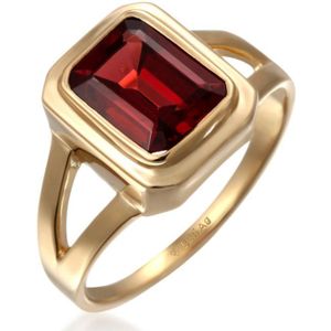 Elli Dames Ring dames solitaire kwarts edelsteen in 925 sterling zilver