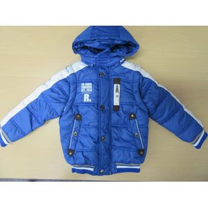 Rumbl - Winterjas - Jongen - Blauw - 104/110 - Afneembare kap en uitneembare mouwen