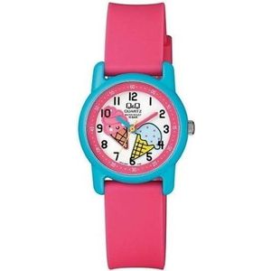 Leuke kinderhorloge met ijsroom motief, van het merk Q&Q-VR4J007Y