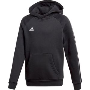 adidas Core 18 Hooded  Sporttrui casual - Maat 140  - Unisex - zwart