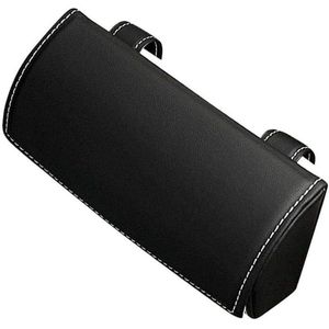 Auto-brillenkoker voor zonneklep, universeel, PU brillenhouder beschermbox clip brillen harde schaal opbergorganizer.