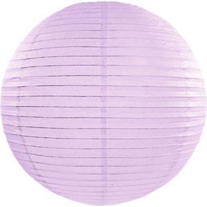 Partydeco - Decoratieve lampion lavendel 35 cm - Lampion sint maarten - lampionnen - Sint maarten optocht - lampionnen papier