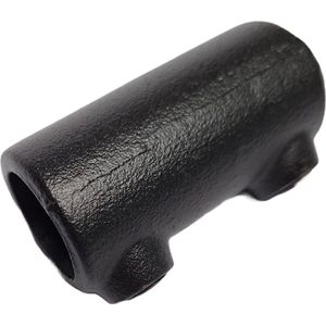 ABsteigerhout - Zwarte Buiskoppeling - Koppelmof - Ø 26,9mm - Mat zwart gecoat