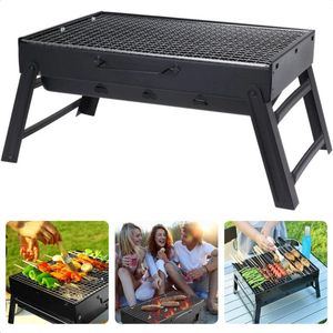 Cheqo® Opvouwbare Reisbarbecue - BBQ - Draagbare Barbecue voor Balkon en Park - 43x29 cm