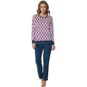 Rebelle warme fleece pyjama dames - Diana - 38 - Fuchsia