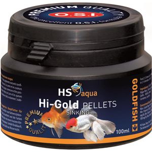 HS Aqua Hi-Gold Pellets 100ML - Goudvissen voer - Vissenvoer