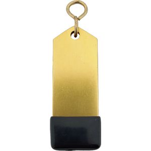 CombiCraft Amérique hotel sleutelhanger goud - 80 x 30 mm - 5 stuks