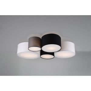 Trio Leuchten sectos - Plafondlamp - 5 lichts - L 90 cm - Wit