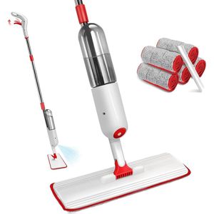 Sproeimop met Waterreservoir en Microvezel Dweilpads - Voor Hardhout Marmer Laminaat Tegelvloer