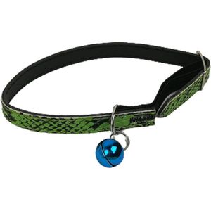 Honden / Katten halsband - STEFAN - Belletje - Slangenprint - Verstelbaar - Hond - Kat
