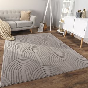 Paco Home Vloerkleed Woonkamer Laagpolig Patroon Scandinavisch Boho Patroon Geometrisch 200x280 cm