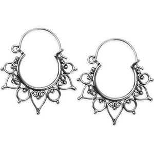 zilveren oorbellen “Indian Ornament” (O1005)