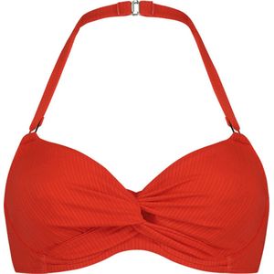 Beachlife Fiery Red shaping bikinitop