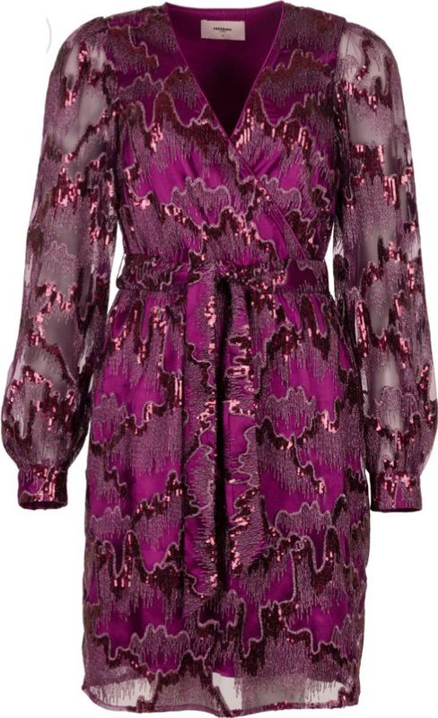 Freebird Dieke Jurken Dames - Kleedje - Rok - Jurk - Paars - Maat S