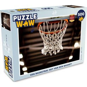 Puzzel Een basketbal net van een basket - Legpuzzel - Puzzel 500 stukjes