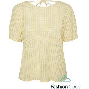 Vero Moda Kamryn ss top Wvn Lemon Meringue GEEL XS