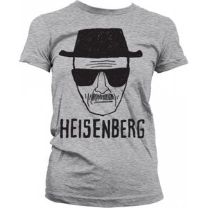 Dames T-shirt Breaking Bad Heisenberg grijs L