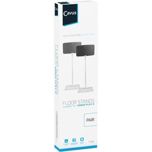 Cavus CSP5W PAIR 2 x Sonos Play 5 standaard - Speakerstand geschikt voor Play 5 Gen2 ( v.a. 2015) – Wit