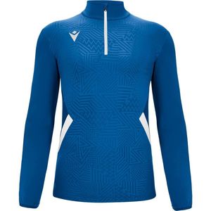 Macron Victory Fraser Ziptop Heren - Royal / Wit | Maat: 4XL