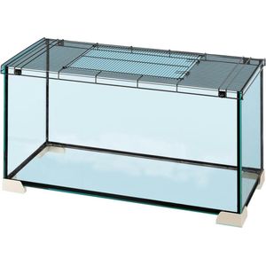 Ferplast Hamsterkooi Jerry 80 81,7 X 36,9 Cm Glas Zwart