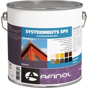 Afinol Systeembeits Wit 2,5 liter - Met UV-Filter - Uitstekend geschikt als Buiten Beits - Tuinbeits - Laagvormend - Glans - in 9 populaire kleuren