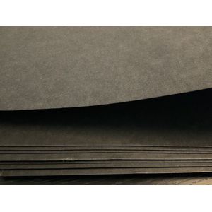 Texon verstevigingsmateriaal voor leer zwart approx 100 x 150 cm large piece 0.5MM