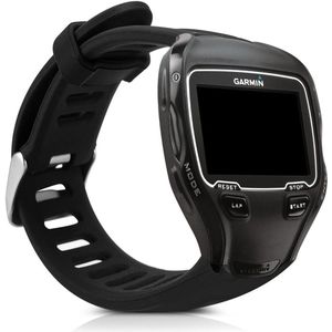 Verstelbaar zwart horlogebandje voor Garmin Forerunner 910XT - Comfortabel en duurzaam