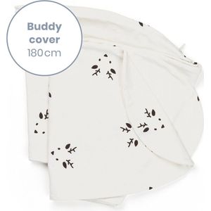 Doomoo Buddy Cover - Hoes voor Voedingskussen Buddy - Biologisch Katoen - 180 cm - Deer