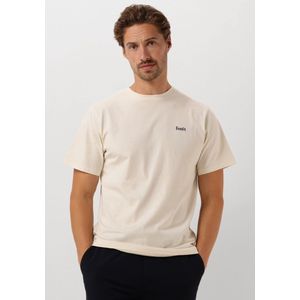 Forét Abode Embroidery T-shirt Polo's & T-shirts Heren - Polo shirt - Ecru - Maat L