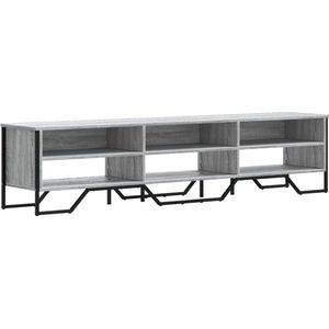 vidaXL Tv-meubel 180 cm - Grijs Sonoma Eiken Tv Kast - Salontafel - Mediastand - Houten Tv-meubel - Grijze Tv-kast