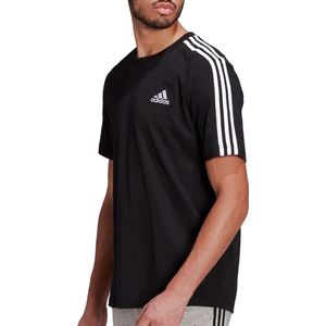 adidas Essentials  Sportshirt - Maat M  - Mannen - Zwart/Wit